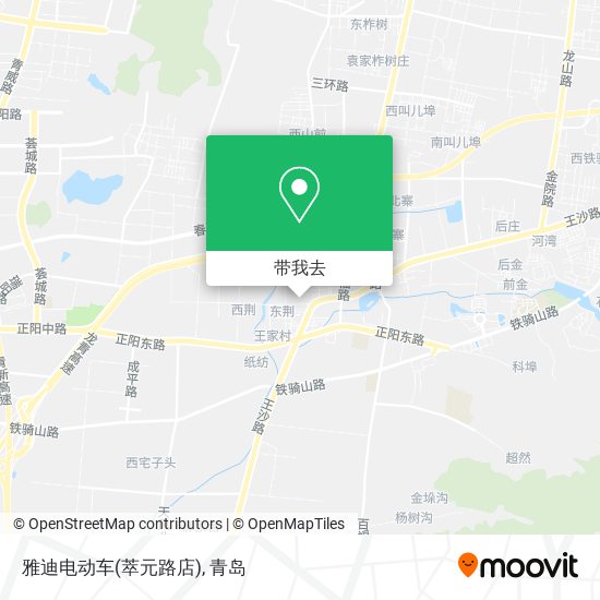 雅迪电动车(萃元路店)地图