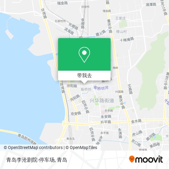 青岛李沧剧院-停车场地图