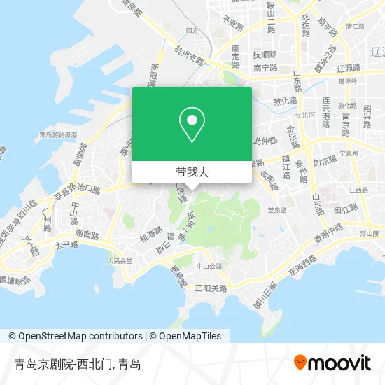 青岛京剧院-西北门地图