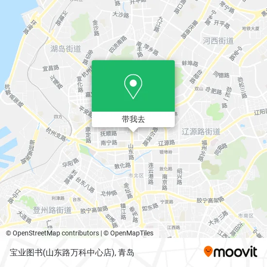 宝业图书(山东路万科中心店)地图