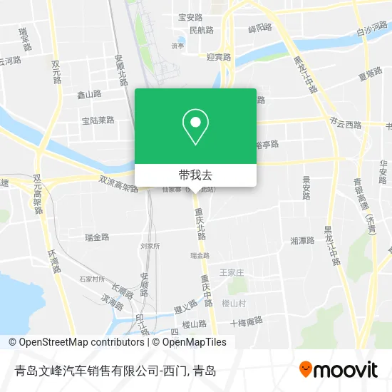 青岛文峰汽车销售有限公司-西门地图