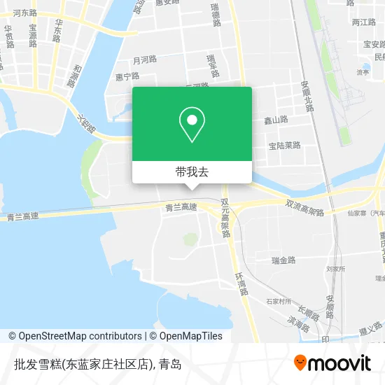 批发雪糕(东蓝家庄社区店)地图