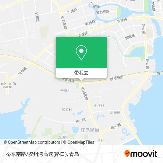 岙东南路/胶州湾高速(路口)地图