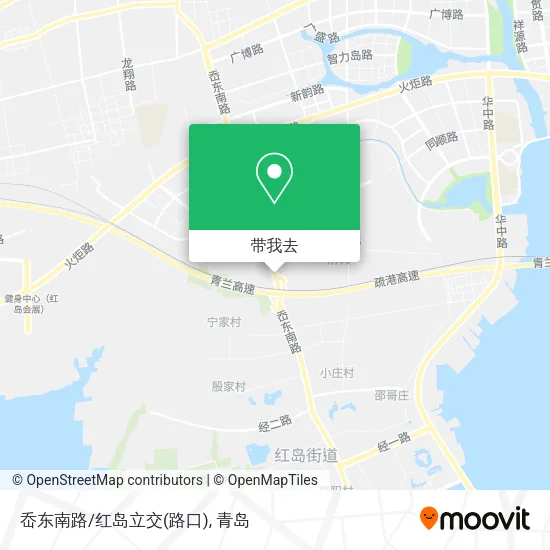 岙东南路/红岛立交(路口)地图