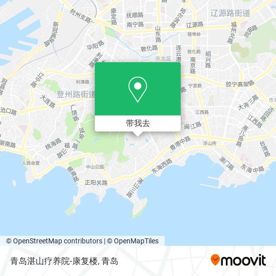 青岛湛山疗养院-康复楼地图