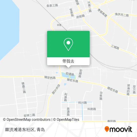 棘洪滩港东社区地图