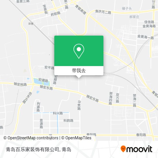 青岛百乐家装饰有限公司地图
