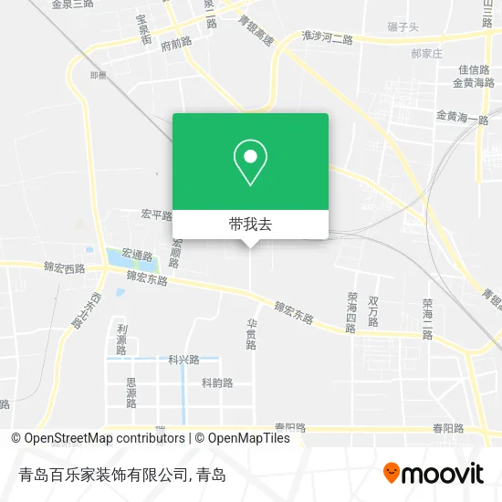 青岛百乐家装饰有限公司地图