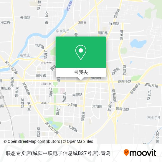 联想专卖店(城阳中联电子信息城B27号店)地图
