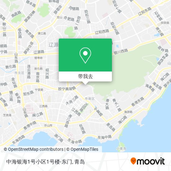 中海银海1号小区1号楼-东门地图