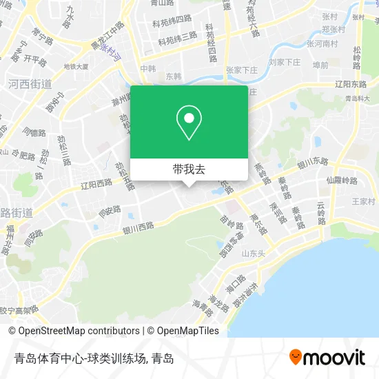 青岛体育中心-球类训练场地图
