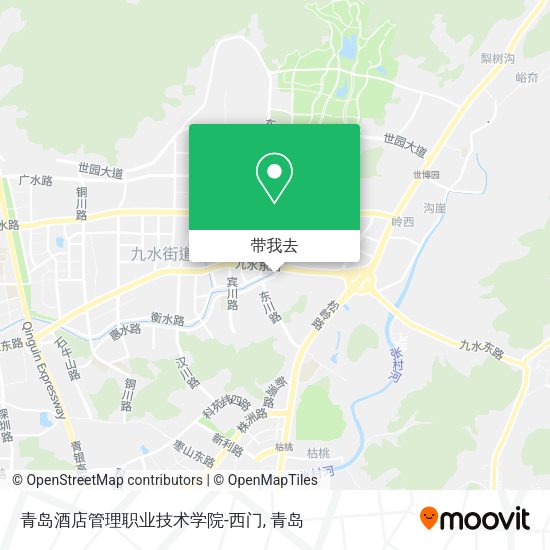 青岛酒店管理职业技术学院-西门地图