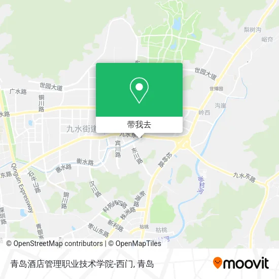 青岛酒店管理职业技术学院-西门地图