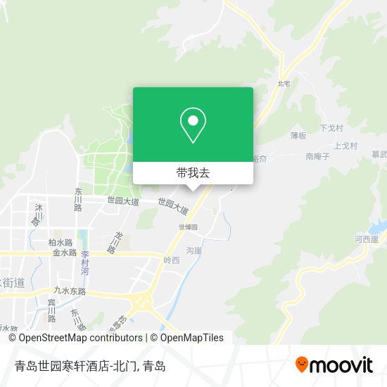 青岛世园寒轩酒店-北门地图
