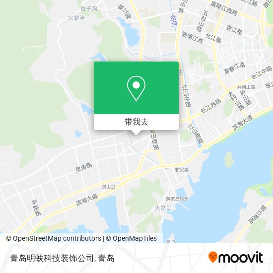 青岛明蚨科技装饰公司地图