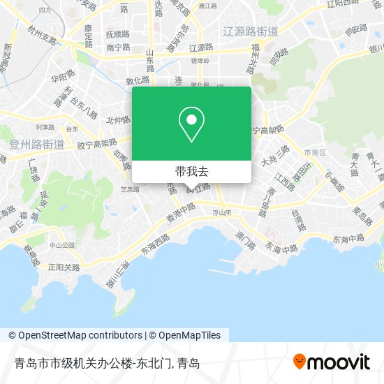 青岛市市级机关办公楼-东北门地图