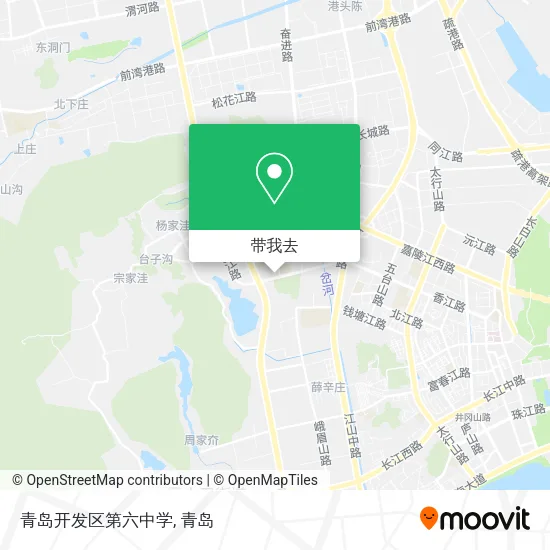青岛开发区第六中学地图