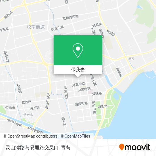 灵山湾路与易通路交叉口地图