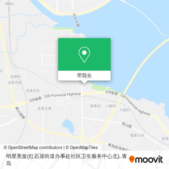 明星美发(红石崖街道办事处社区卫生服务中心北)地图