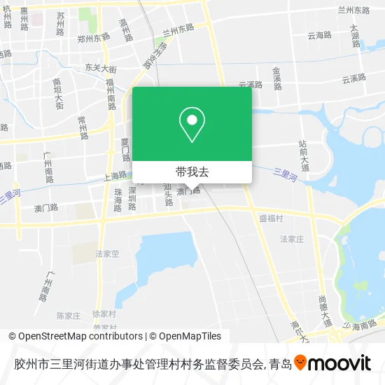 胶州市三里河街道办事处管理村村务监督委员会地图