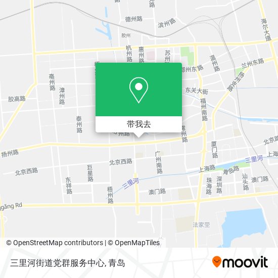 三里河街道党群服务中心地图