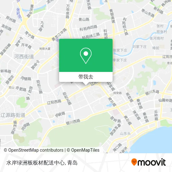 水岸绿洲板板材配送中心地图