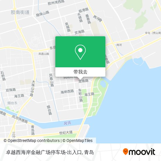 卓越西海岸金融广场停车场-出入口地图