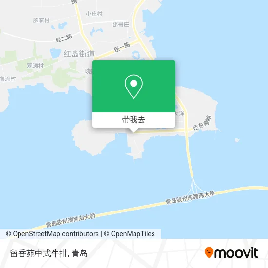 留香苑中式牛排地图
