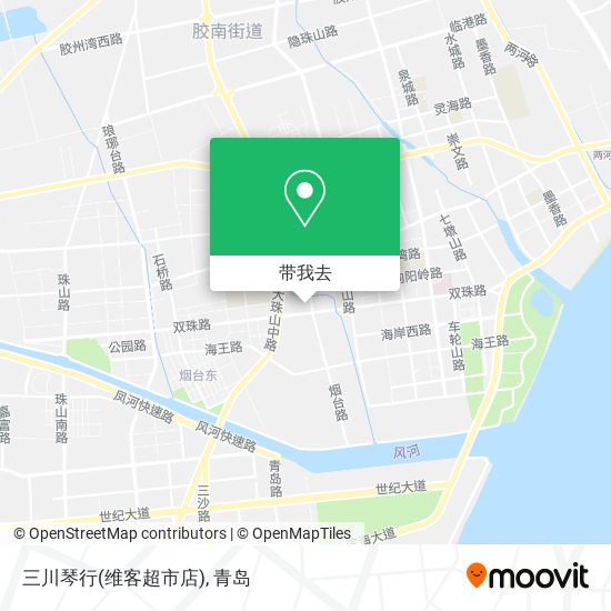 三川琴行(维客超市店)地图