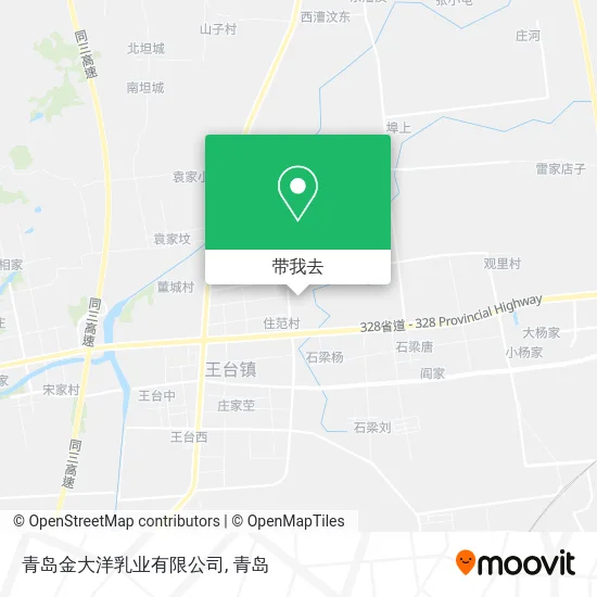 青岛金大洋乳业有限公司地图