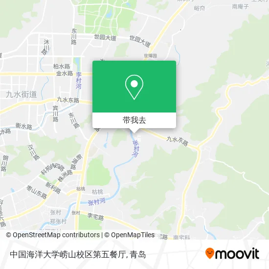 中国海洋大学崂山校区第五餐厅地图
