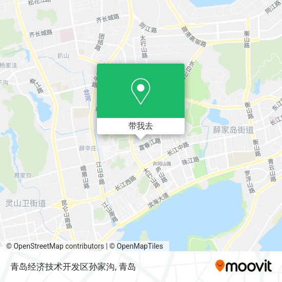 青岛经济技术开发区孙家沟地图