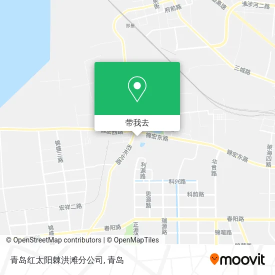 青岛红太阳棘洪滩分公司地图