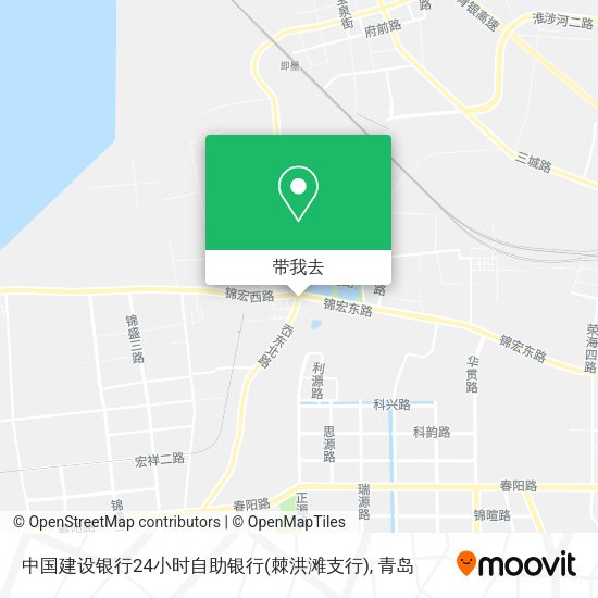 中国建设银行24小时自助银行(棘洪滩支行)地图