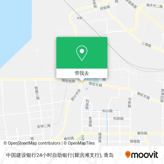 中国建设银行24小时自助银行(棘洪滩支行)地图
