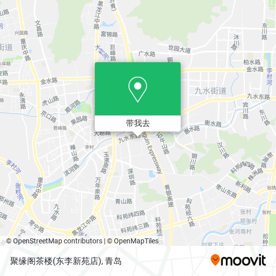 聚缘阁茶楼(东李新苑店)地图