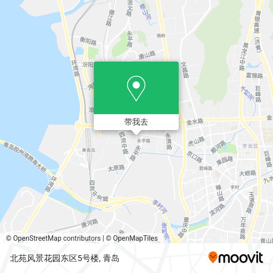 北苑风景花园东区5号楼地图