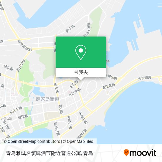 青岛雅城名筑啤酒节附近普通公寓地图