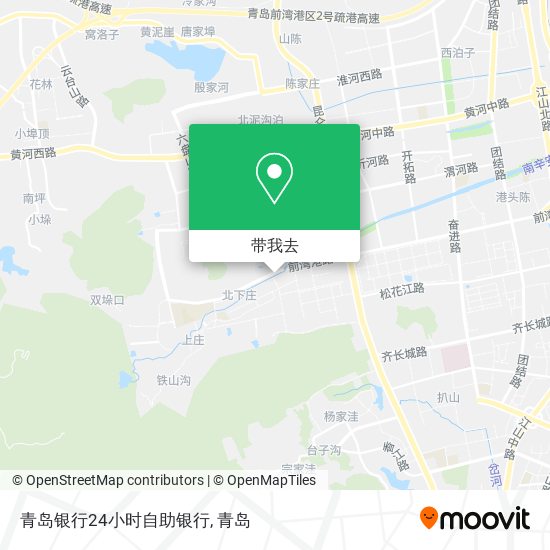 青岛银行24小时自助银行地图