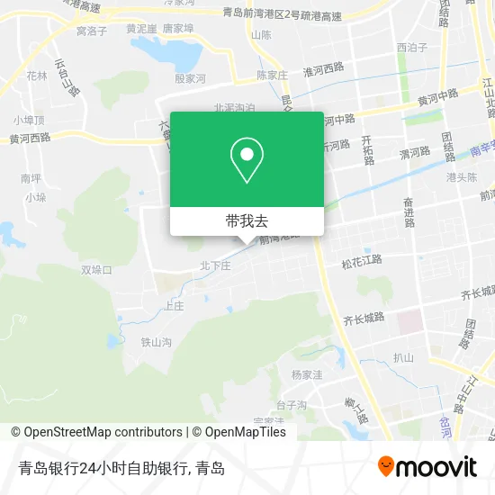青岛银行24小时自助银行地图