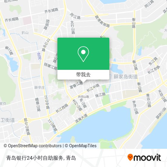青岛银行24小时自助服务地图