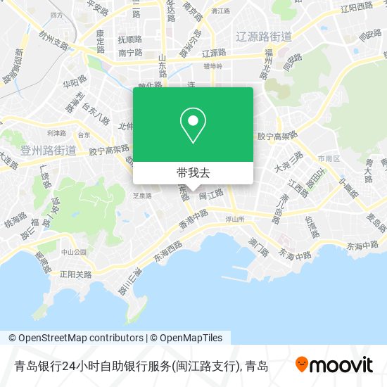 青岛银行24小时自助银行服务(闽江路支行)地图