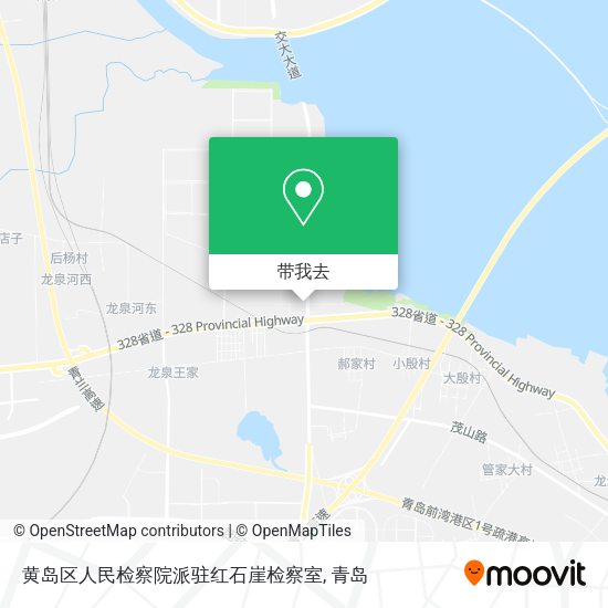 黄岛区人民检察院派驻红石崖检察室地图