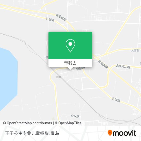 王子公主专业儿童摄影地图