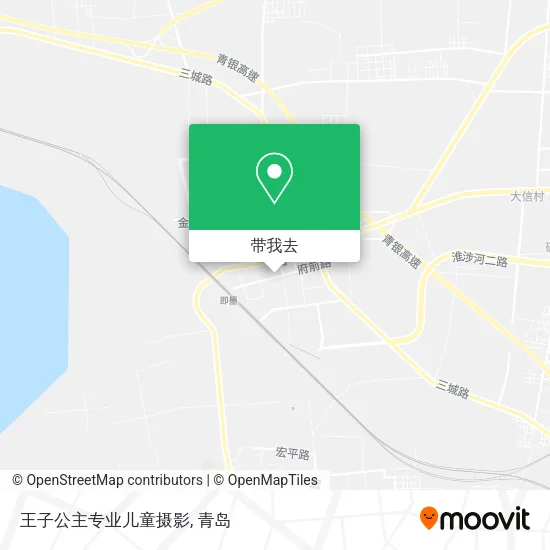 王子公主专业儿童摄影地图