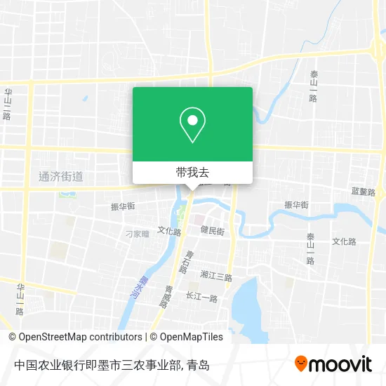 中国农业银行即墨市三农事业部地图