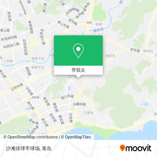 沙滩排球手球场地图