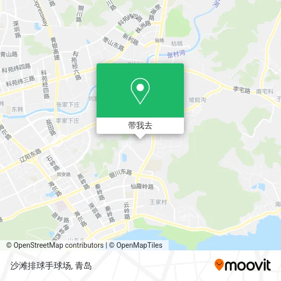 沙滩排球手球场地图