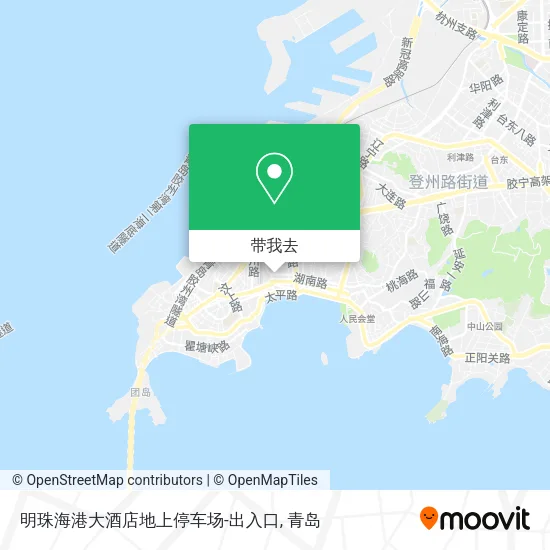 明珠海港大酒店地上停车场-出入口地图