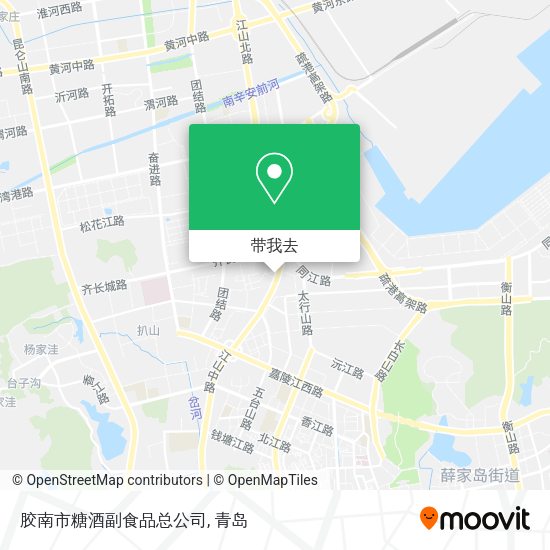 胶南市糖酒副食品总公司地图